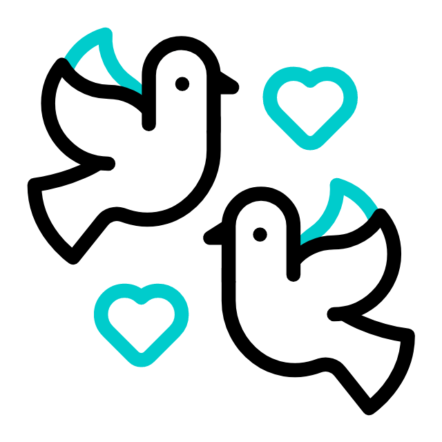 Icon for Wedding Stationary Illustration